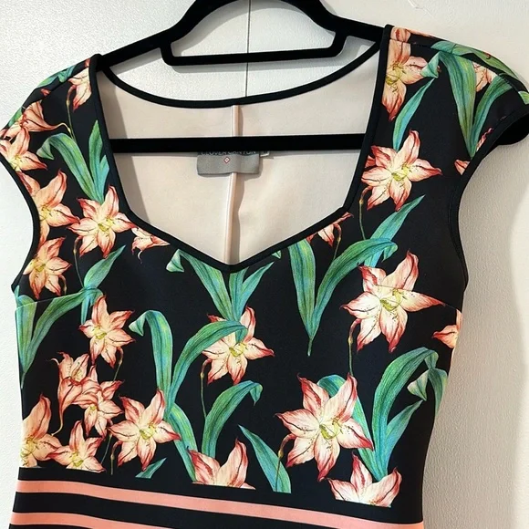 Clover Canyon Sunrise Neoprene Scuba Midi Dress in Multi - Picture 6 of 10